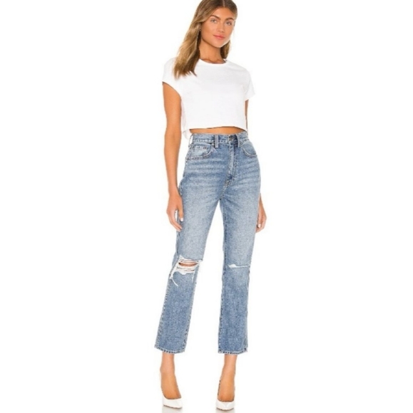 Pistola Distressed Straight Leg Denim Jeans - Picture 9 of 13